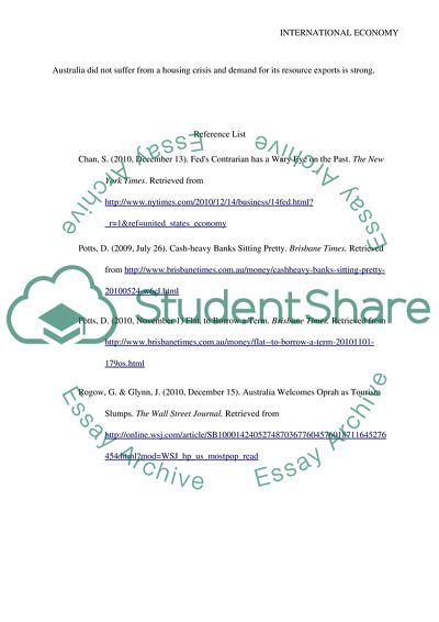 The American and Australian Economies