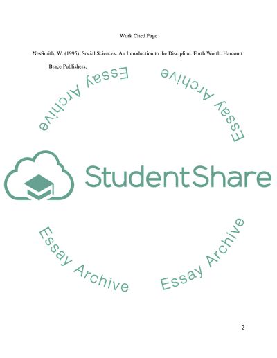 An Introduction to the Social Sciences