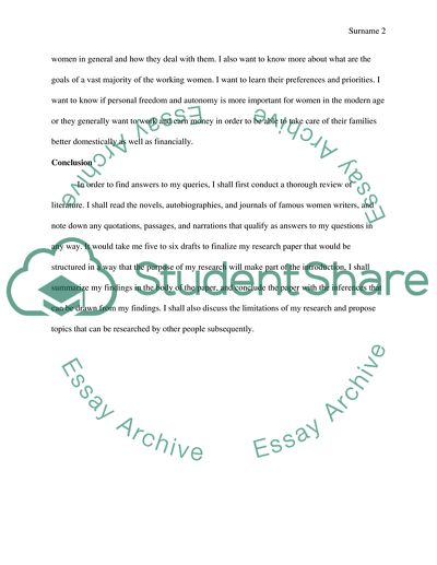 Woolf Professions of women