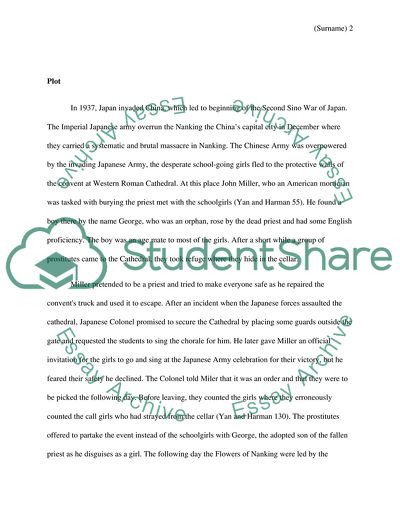 Summary of the film -- the flowers of war