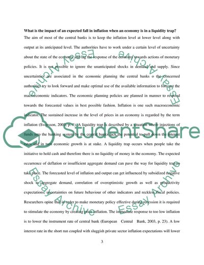 What Is the Impact of an Expected Fall in Inflation When an Economy Is in a Liquidity Trap