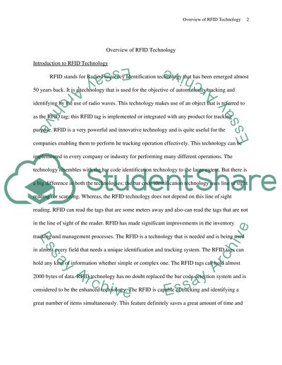 Introduction to Radio Frequency Identification Technology