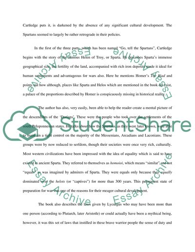 The Spartans by Paul Cartledge