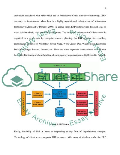 The importance of an enterprise resource planning system