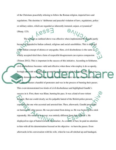 Mohandas Gandhi and the Nonviolent Movement