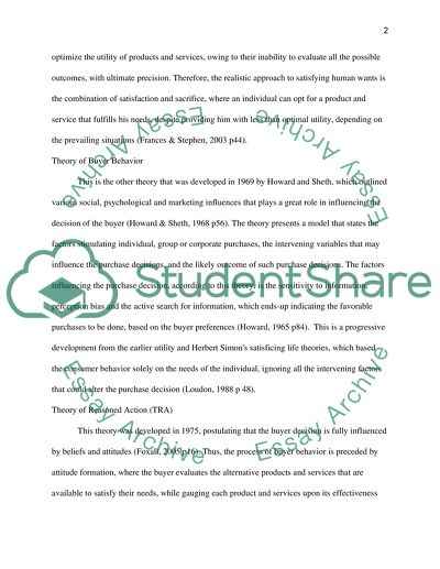 Consumer Behaviour and Research