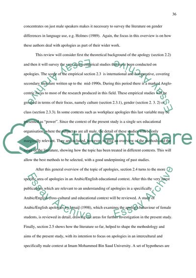 Apology behaviour in works of different authors