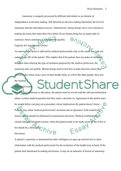 Autonomy meaning picture