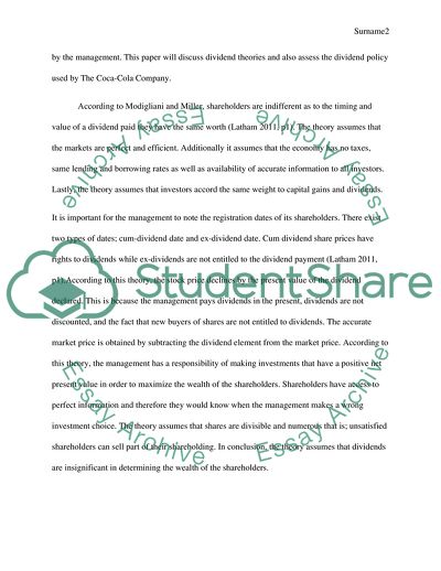 Dividend Policy Theories