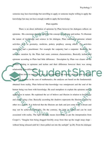 Epistemology Is the Study of Knowledge