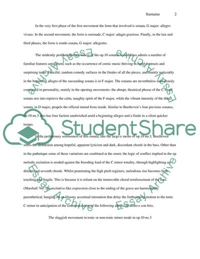 Sonata in D Major by Beethoven