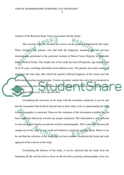 Annual Mammography Screening: Is It Necessary