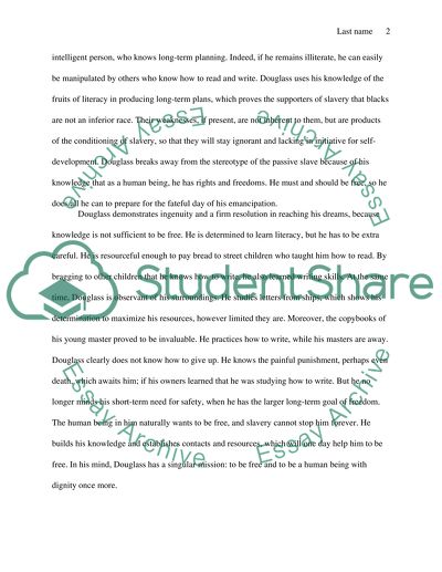 The Power of Knowledge in Douglasss Learning to Read and Write