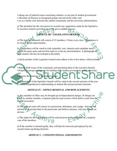 Constitution of Governing Body of University