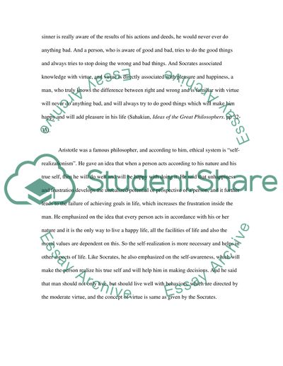 Ethics Based on the Development of Virtue