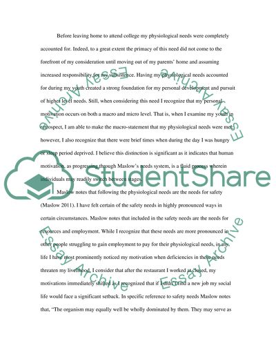 Abraham Maslows Theory of Human Motivation