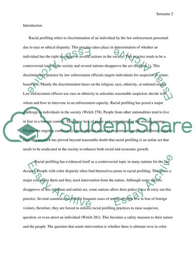 Racial Profiling Discrimination