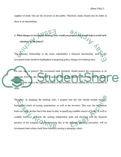 Citigroup and J. P. Morgan Chase and Stocks of Enron and WorldCom