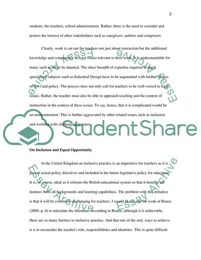 Self-reflection on inclusive education image