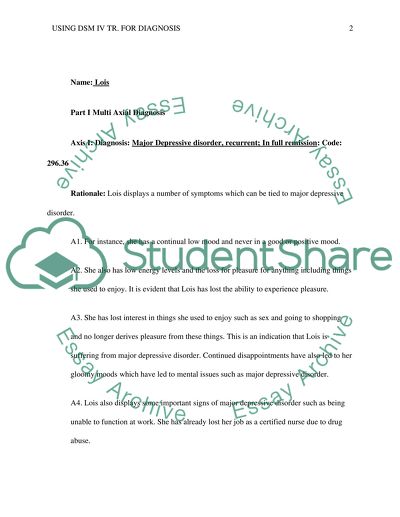 Psychological Multi-Axis Diagnostics