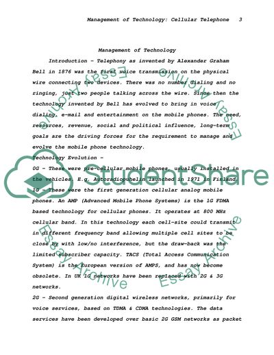 Management of Mobile Technology