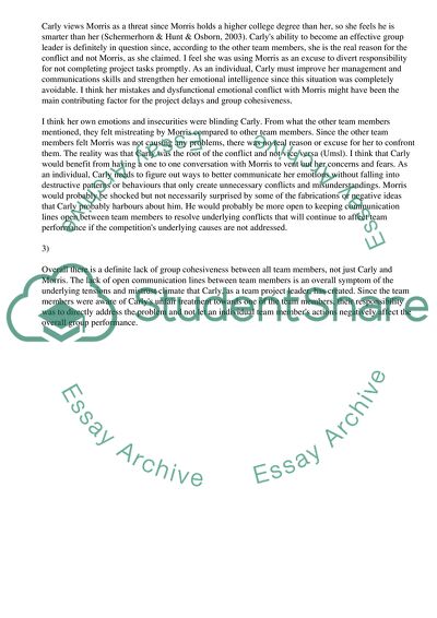 Conflict Management Issues