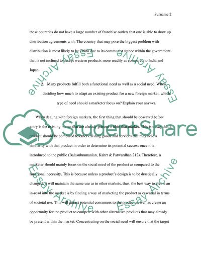 Marketing Across Cultures Such as a China, Japan, and India