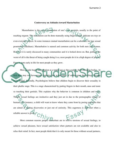 Causes of Masturbation in Humans