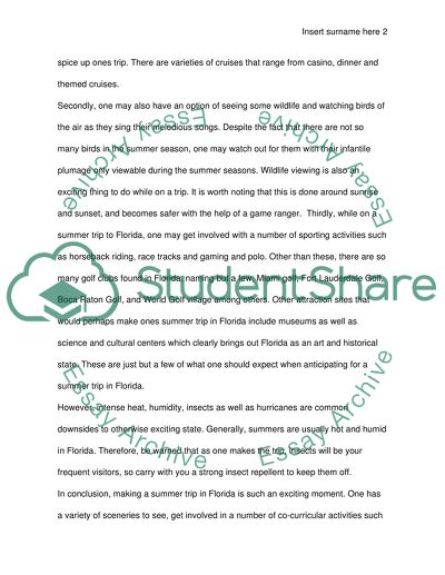 Summer Trip in Florida