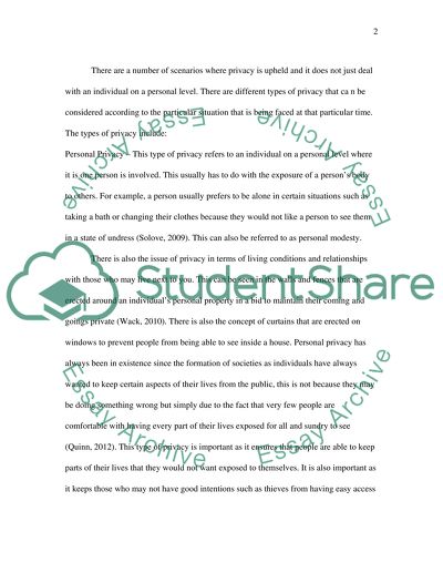 Privacy and its Importance