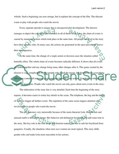 Run Lola Run - Is It a Film or a Game