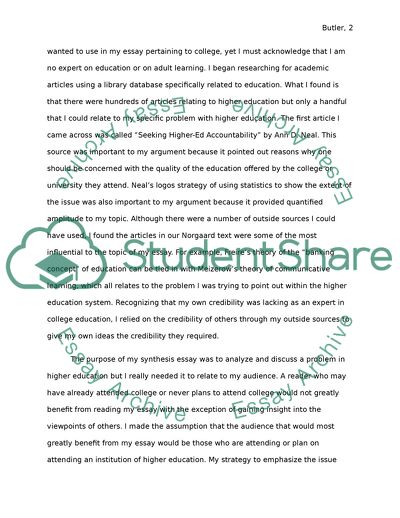 A Look at Educational Quality in the Higher-Ed System