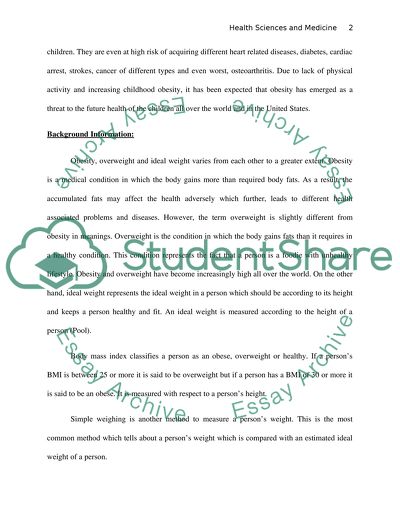 Diet and Physical Activity: Executive Summary