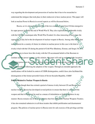 Nuclear Power: Russia