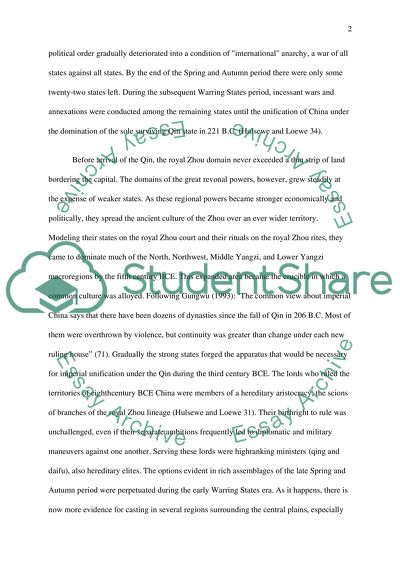 Rise of Qin in China