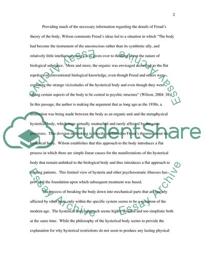 Freuds Theory of the Body