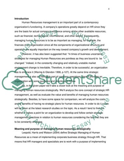 A Good Structure and Management Strategies in the Organizational Processes