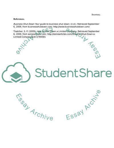 A Guide to Company Shut-Down