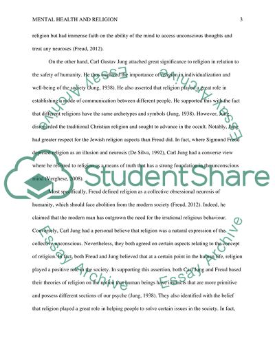 Mental Health and Religion