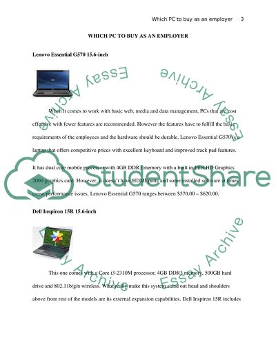 Which PC to Buy as an Employer