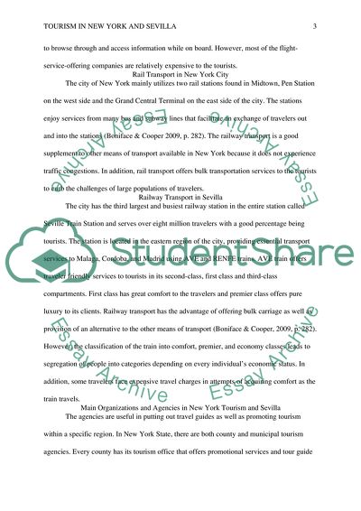 Tourism in New York and Sevilla