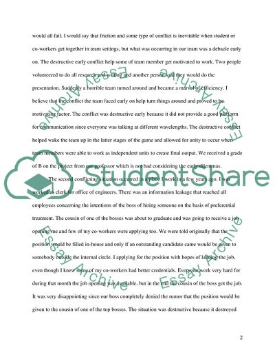 Interpersonal Conflict