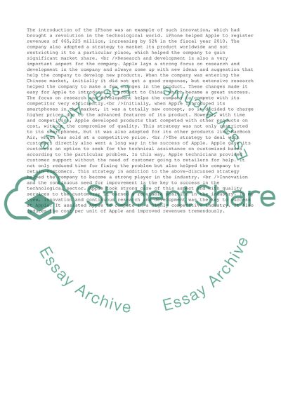 Apples Winning Strategy: Lower Prices