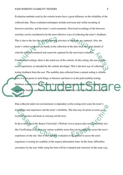 Paid Website Usability Testers