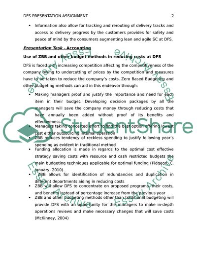 DFS Presentation Assignment