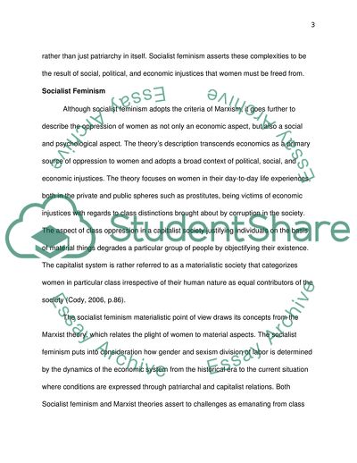 The Theory of Socialist Feminism