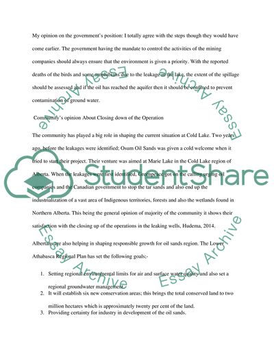 Government Regulations on Oil and Gas Exploration: Stakeholders Positions