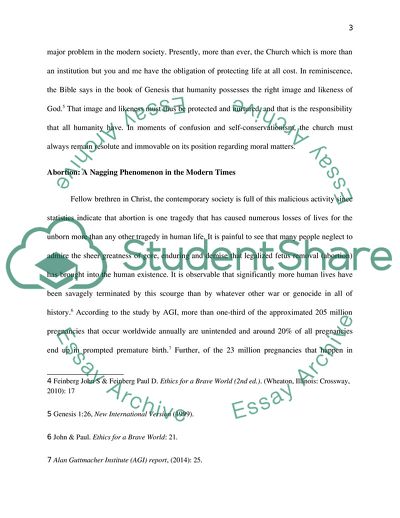 The Ethical Issue on Abortion