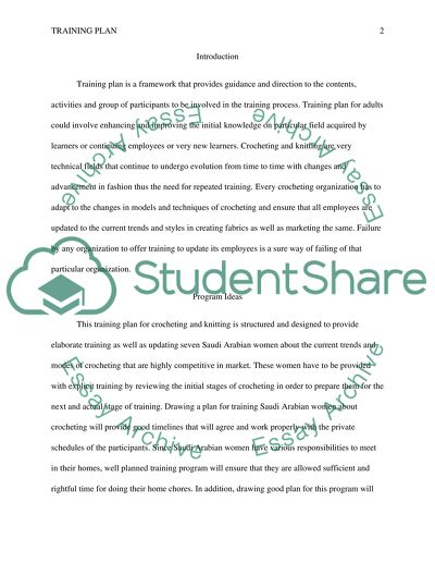 Training of Crocheting and Knitting