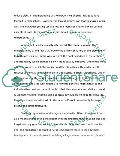 Forgetting essay image